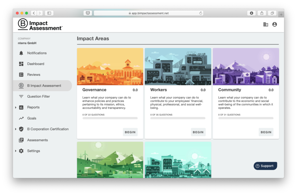 Das Impact Assessment Tool von B Lab